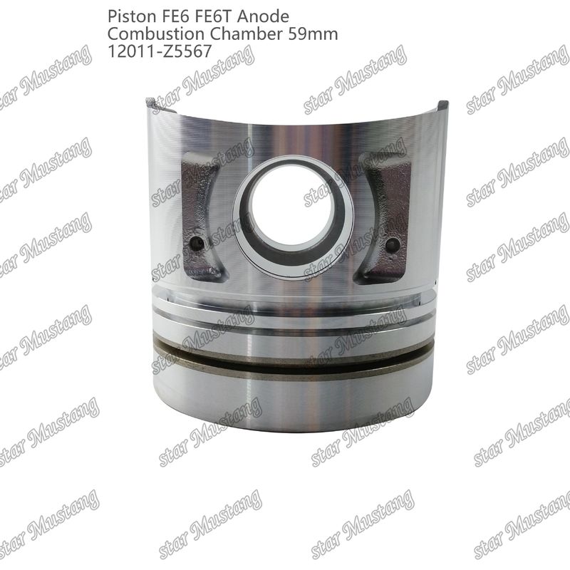 Piston FE6 FE6T Combustion chamber 59mm Pointed bottom Anode 3x2x4mm 12011-Z5567 For Mitsubishi Engine Spare Parts