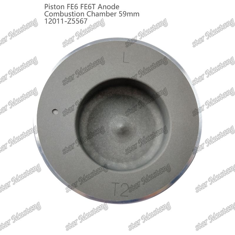 Piston FE6 FE6T Combustion chamber 59mm Pointed bottom Anode 3x2x4mm 12011-Z5567 For Mitsubishi Engine Spare Parts