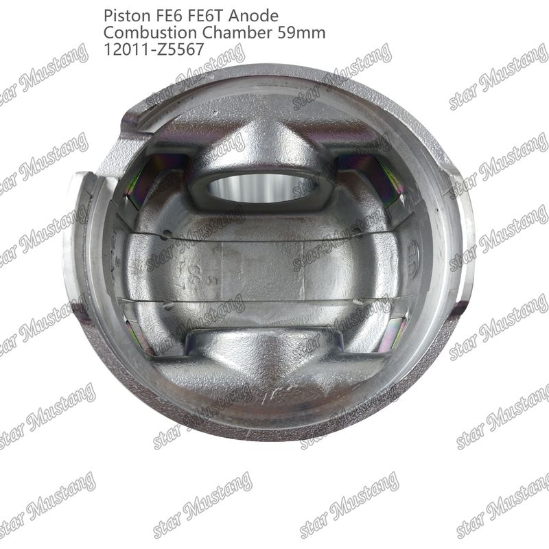 Piston FE6 FE6T Combustion chamber 59mm Pointed bottom Anode 3x2x4mm 12011-Z5567 For Mitsubishi Engine Spare Parts