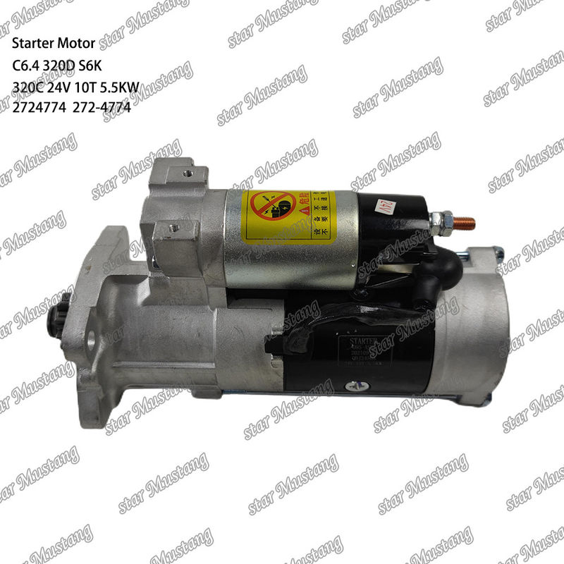 Engine Starter Motor C6.4 320D S6K 320C 24V 10T 5.5KW 2724774 272-4774 For Caterpillar Engine Spare Parts