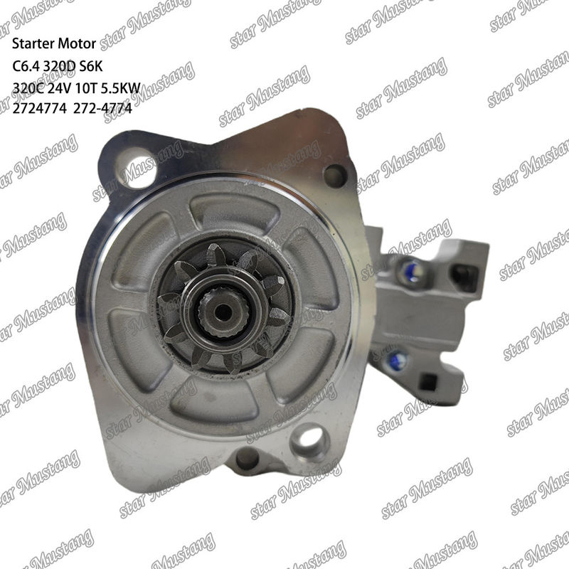 Engine Starter Motor C6.4 320D S6K 320C 24V 10T 5.5KW 2724774 272-4774 For Caterpillar Engine Spare Parts