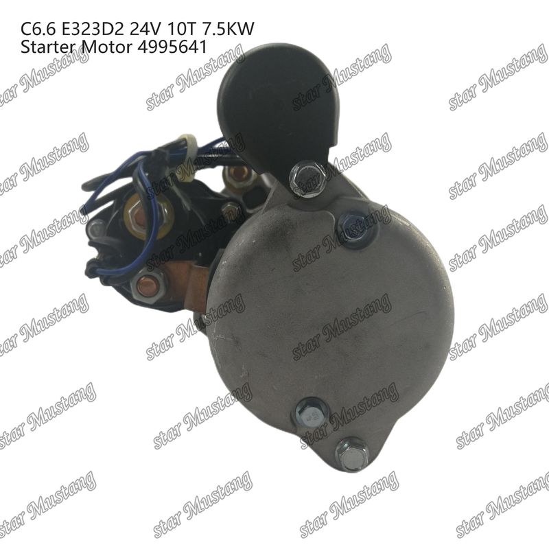 Engine Starter Motor C6.6 E323D2 24V 10T 7.5KW 4995641 For Caterpillar Engine Spare Parts