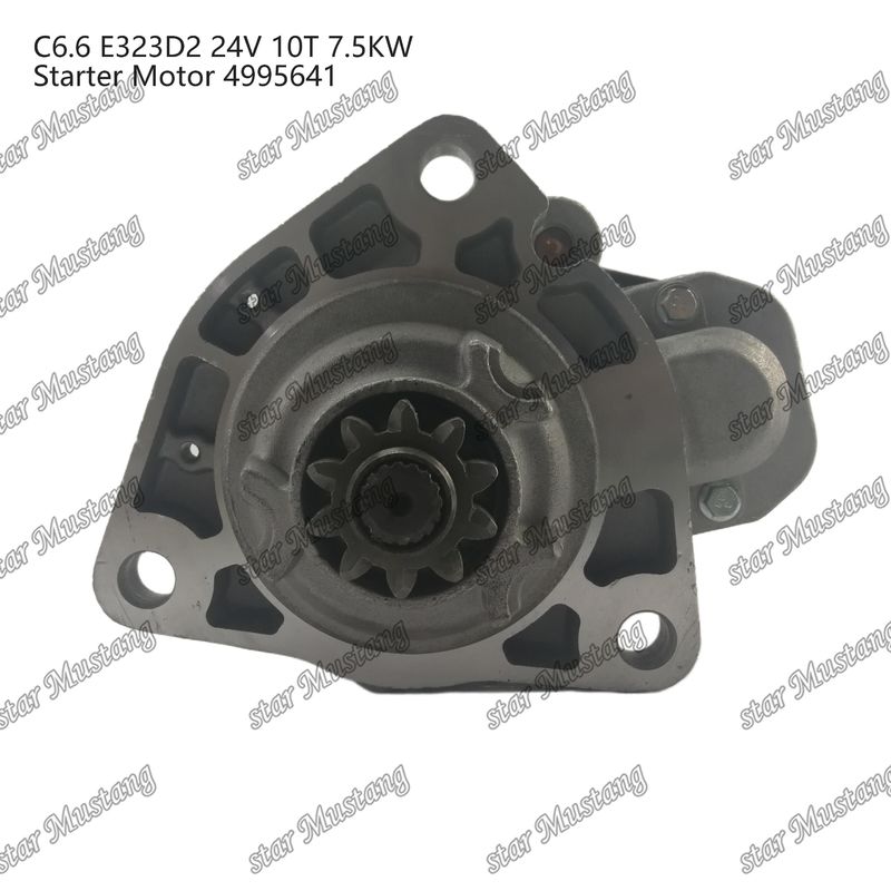 Engine Starter Motor C6.6 E323D2 24V 10T 7.5KW 4995641 For Caterpillar Engine Spare Parts