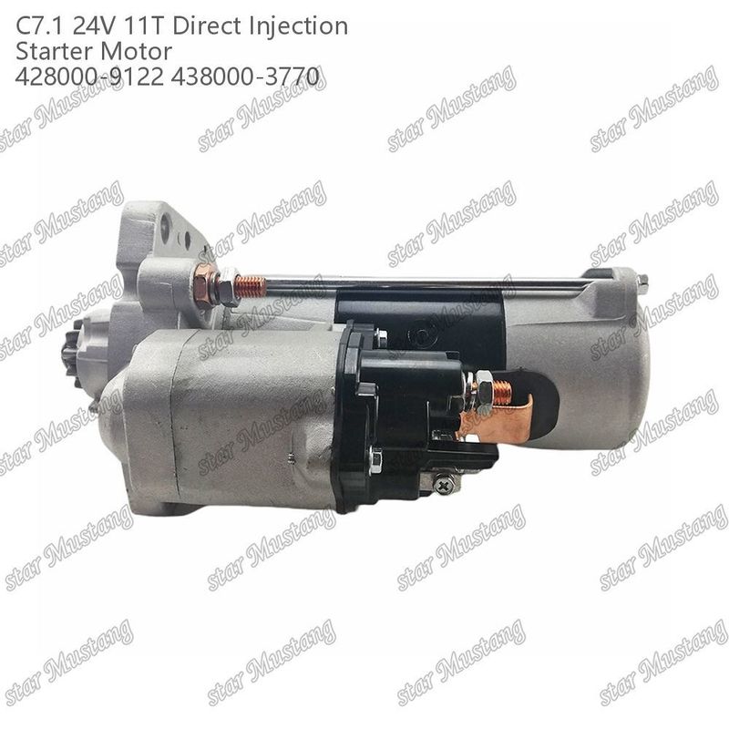 Engine Starter Motor C7.1 DI Type 24V 11T 428000-9122 438000-3770 For Caterpillar Engine Spare Parts