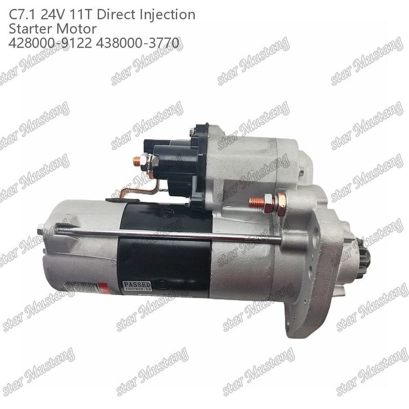 Engine Starter Motor C7.1 DI Type 24V 11T 428000-9122 438000-3770 For Caterpillar Engine Spare Parts
