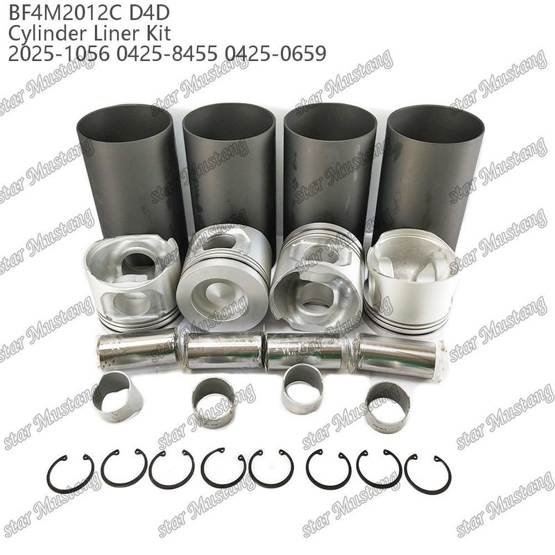 Engine Piston Kit for Heavy-Duty Vehicles BF4M2012C D4D 2025-1056 0425-8455 0425-0659
