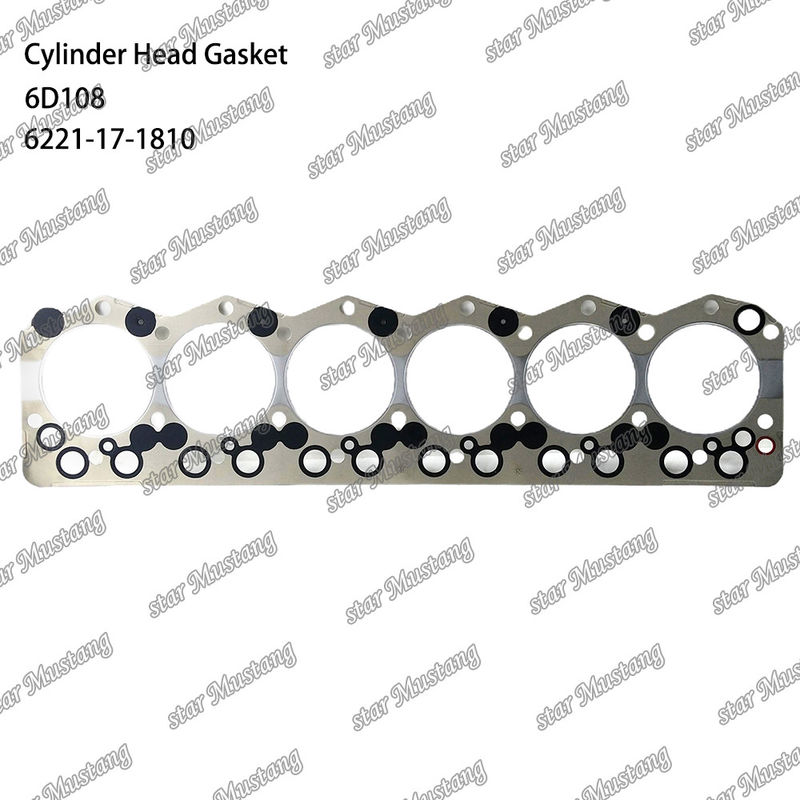 Cylinder Gasket 6D108 6221-17-1810 6221-11-1811  For KUMATSU Engine Spare Parts