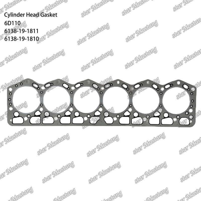 Cylinder Gasket 6D110 6138-19-1811 6138-19-1810  For KUMATSU Engine Spare Parts