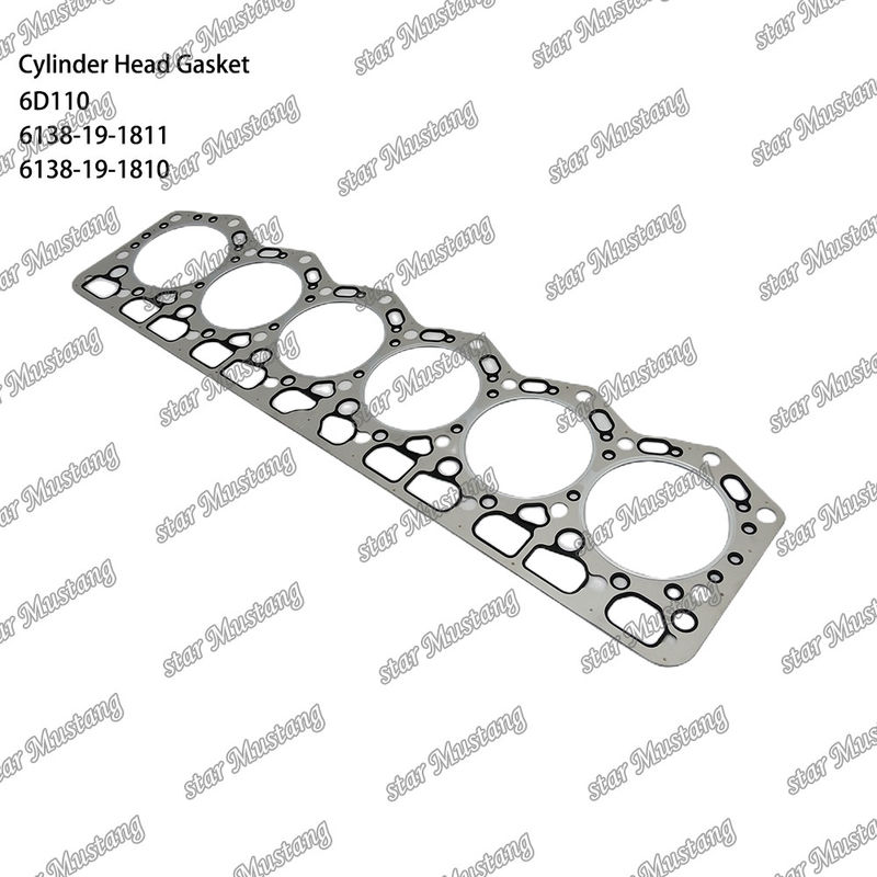 Cylinder Gasket 6D110 6138-19-1811 6138-19-1810  For KUMATSU Engine Spare Parts