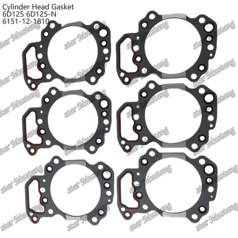 Cylinder Gasket 6D125 6D125-N 6151-12-1810 For KUMATSU Engine Spare Parts