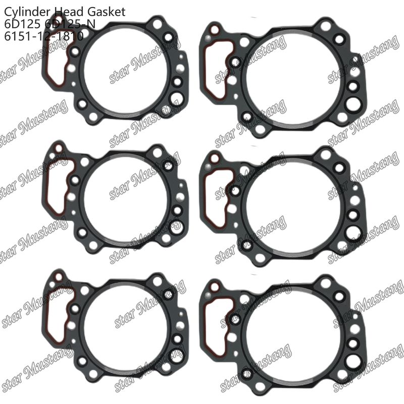 Cylinder Gasket 6D125 6D125-N 6151-12-1810 For KUMATSU Engine Spare Parts