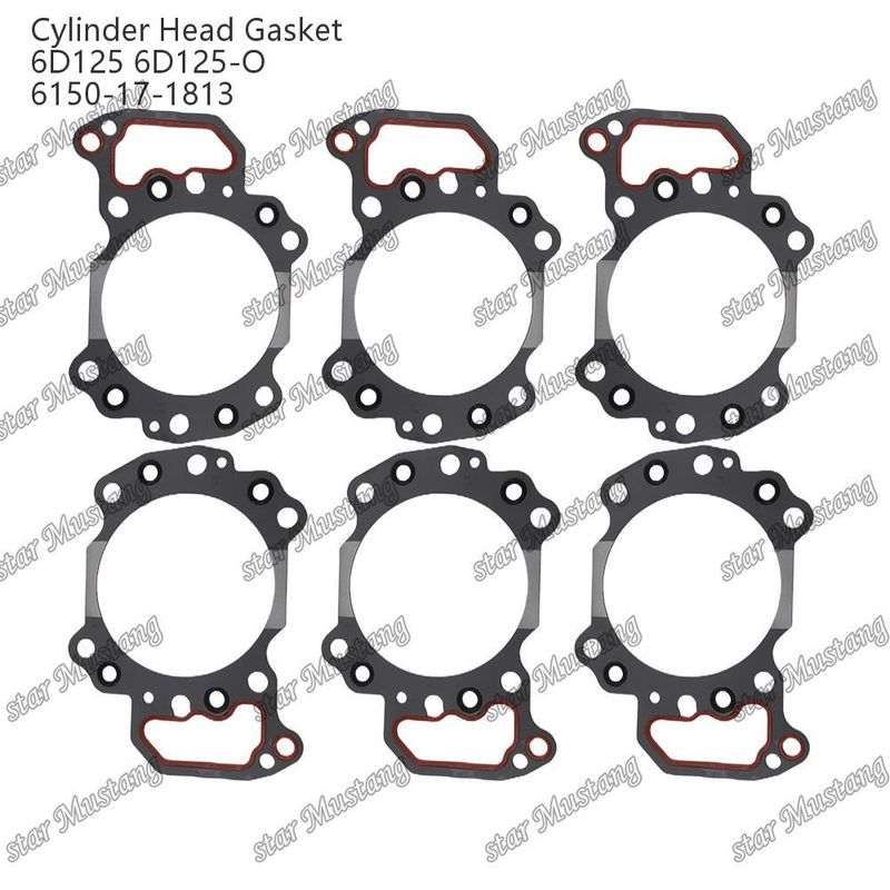 Cylinder Head Gasket 6D125 6D125-O 6150-17-1813 For KUMATSU Engine Spare Parts