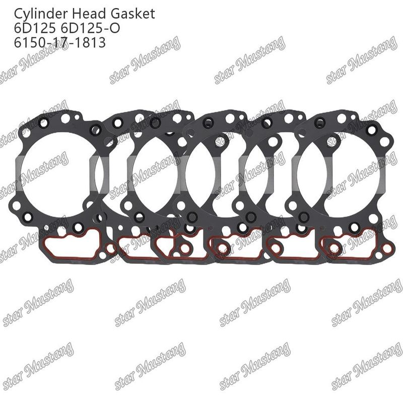 Cylinder Head Gasket 6D125 6D125-O 6150-17-1813 For KUMATSU Engine Spare Parts