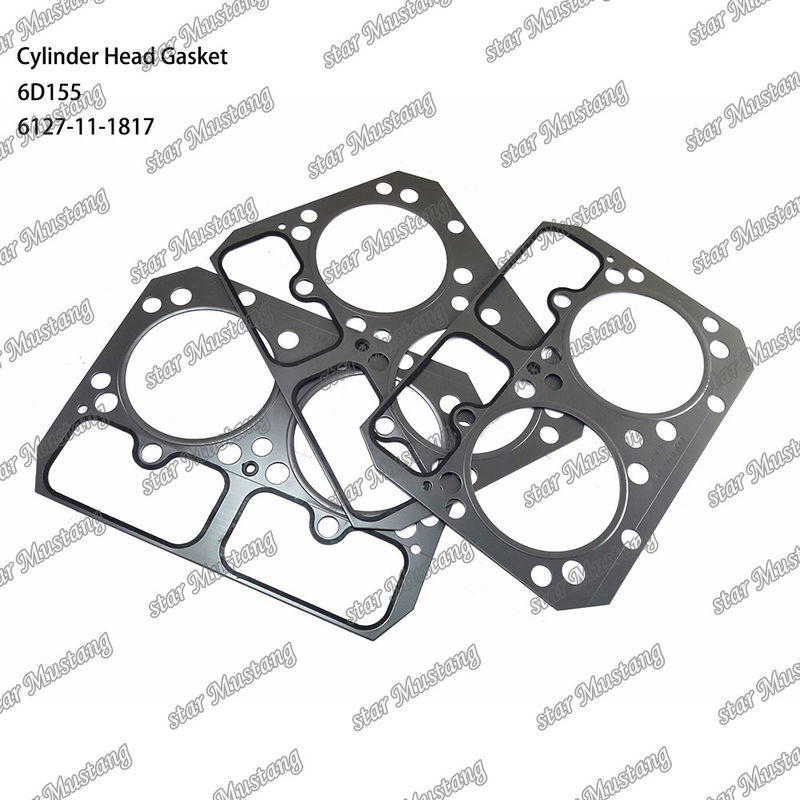 Cylinder Head Gasket 6D155 Metal 6127-11-1817 For KUMATSU Engine Spare Parts