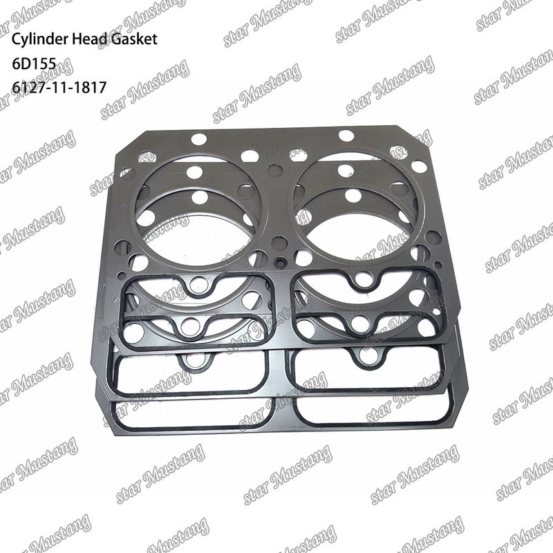 Cylinder Head Gasket 6D155 Metal 6127-11-1817 For KUMATSU Engine Spare Parts