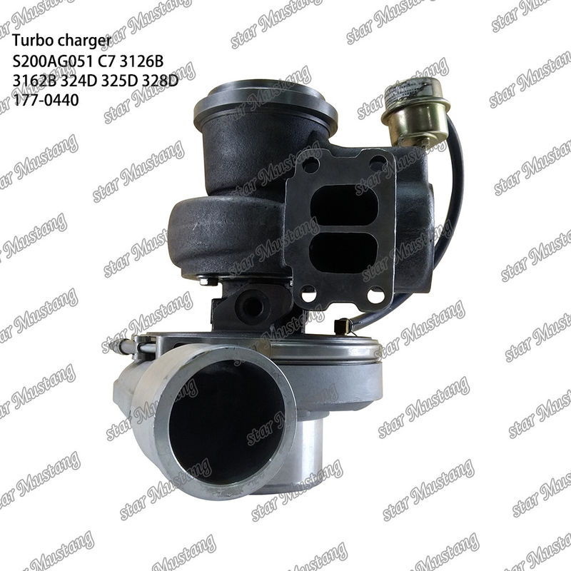 Turbocharger S200AG051 C7 3126B 3162B 324D 325D 328D 177-0440 Engine Part with Integral Structure and 6 Months