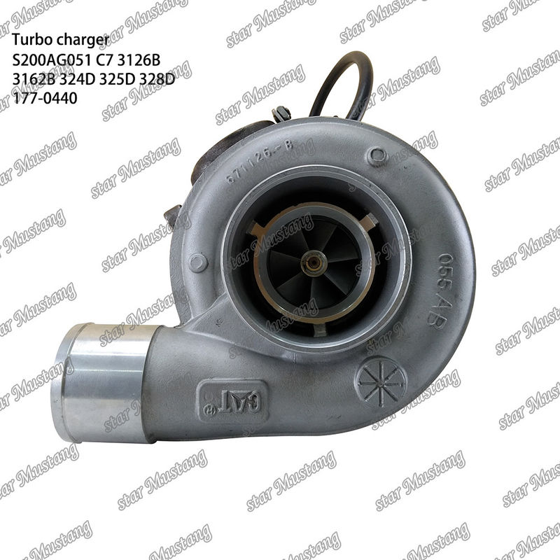 Turbocharger S200AG051 C7 3126B 3162B 324D 325D 328D 177-0440 Engine Part with Integral Structure and 6 Months