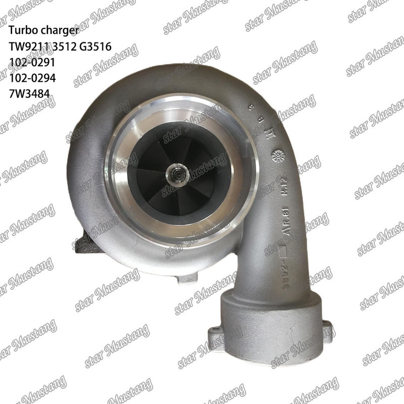 Turbocharger TW9211 3512 G3516 102-0291 102-0294 7W3484 Engine Part with Integral Structure and 6 Months