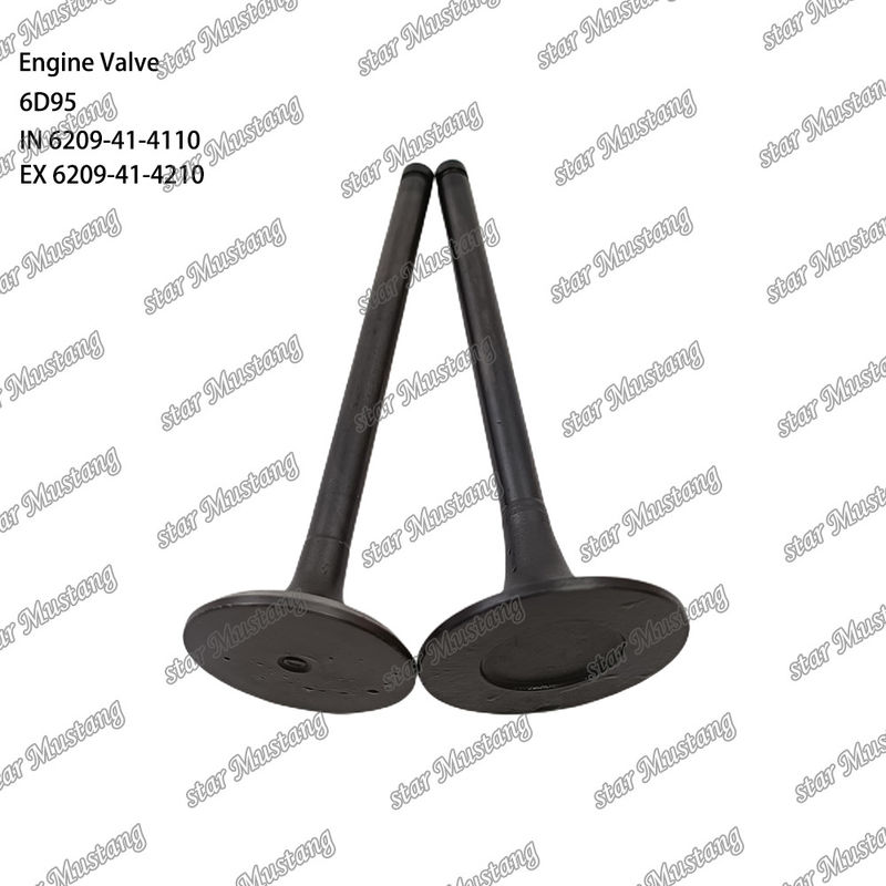 Valve 6D95 IN 6209-41-4110 EX 6209-41-4210 Suitable For Komatsu Engine Spare Parts