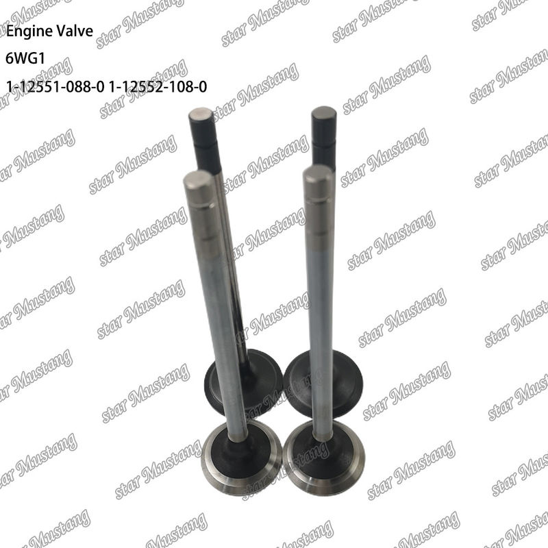 Valve 6WG1 IN 1-12551-088-0 EX 1-12552-108-0 Suitable For Isuzu Engine Spare Parts