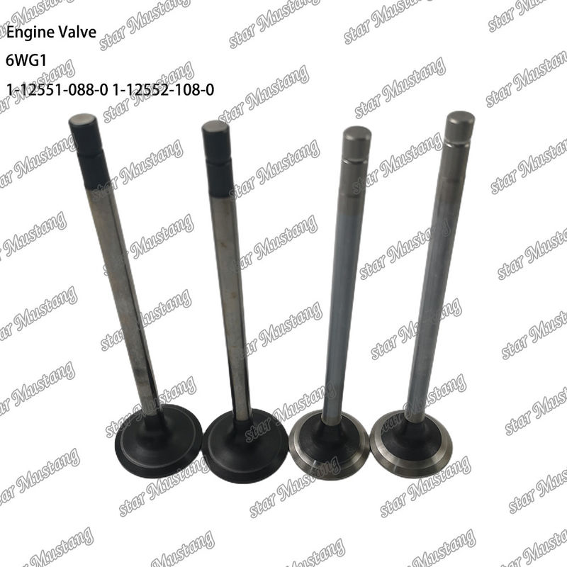 Valve 6WG1 IN 1-12551-088-0 EX 1-12552-108-0 Suitable For Isuzu Engine Spare Parts