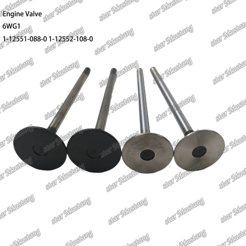 Valve 6WG1 IN 1-12551-088-0 EX 1-12552-108-0 Suitable For Isuzu Engine Spare Parts