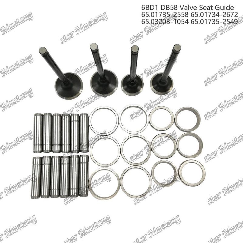 Valve Valve Seat Valve Guide 6BD1 DB58 65.01735-2558 65.01734-2672 65.03203-1054 65.01735-2549 Engine Part with Integral Structure and 6 Months