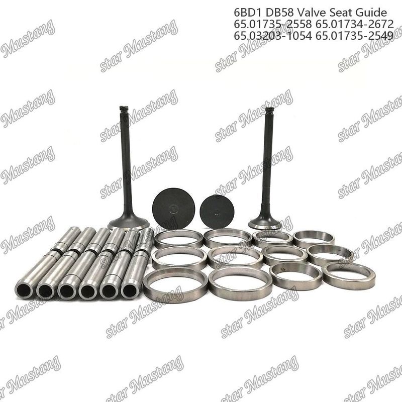 Valve Valve Seat Valve Guide 6BD1 DB58 65.01735-2558 65.01734-2672 65.03203-1054 65.01735-2549 Engine Part with Integral Structure and 6 Months