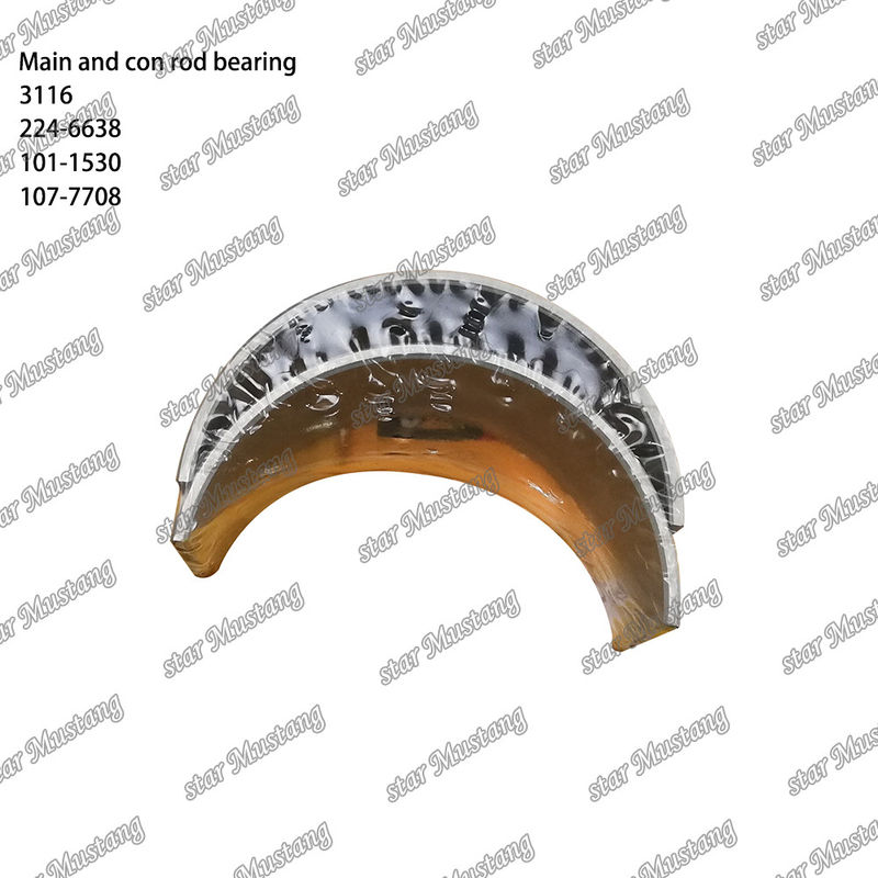 Main Bearing And Con Rod Bearing 3116 224-6638 101-1530 107-7708 Std Suitable For Caterpillar Engine Spare Parts