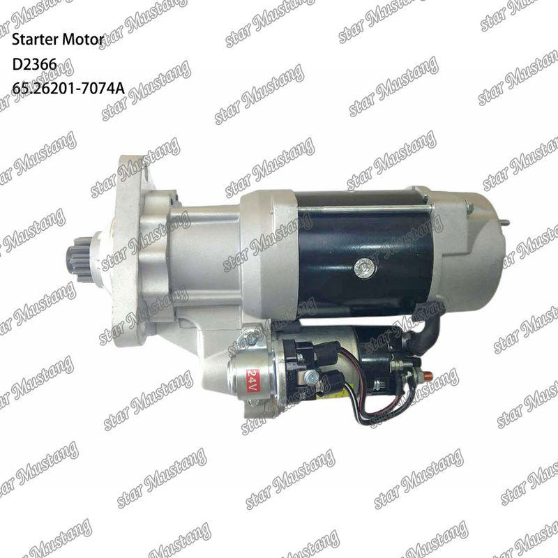D2366 Engine Starter Motor 39MT 24V 9.0KW 11T 65.26201-7074A For DOOSAN DAEWOO Engine Spare Parts