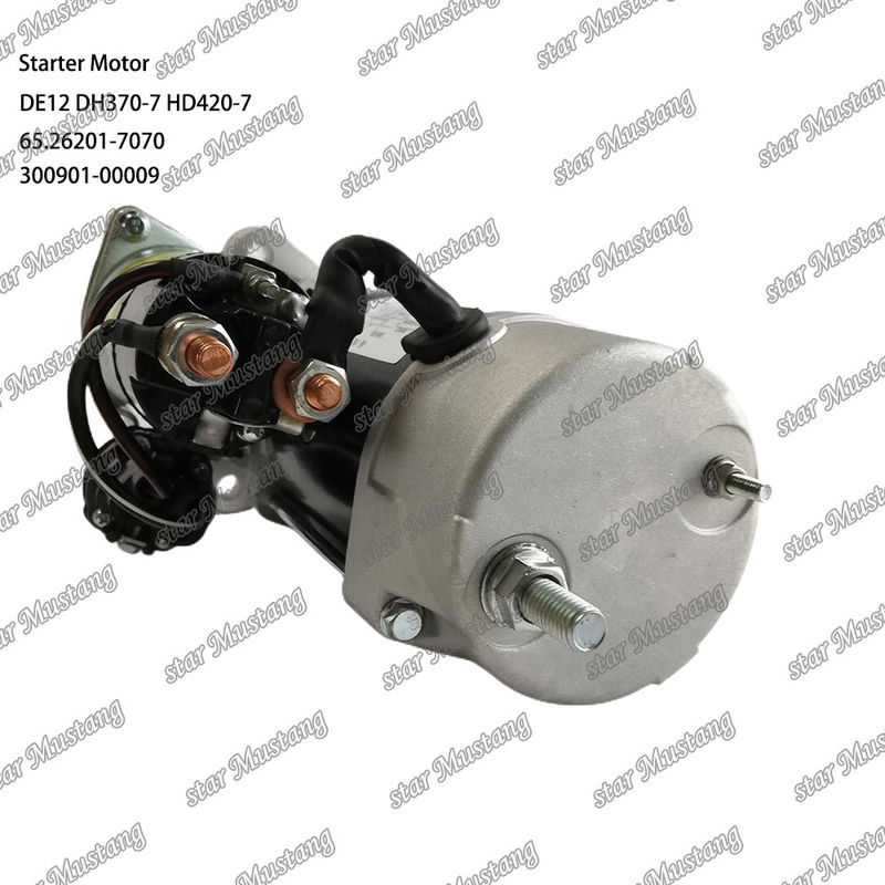 DE12 DH370-7 HD420-7 Engine Starter Motor 24V 11T 9KW 65.26201-7070 300901-00009 For DOOSAN DAEWOO Engine Spare Parts