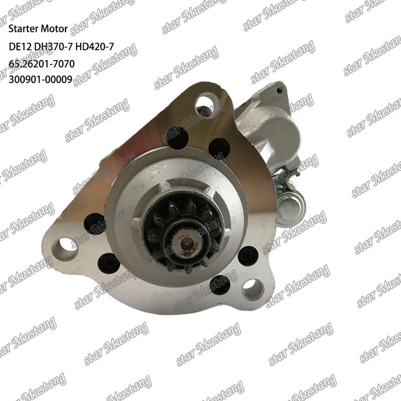 DE12 DH370-7 HD420-7 Engine Starter Motor 24V 11T 9KW 65.26201-7070 300901-00009 For DOOSAN DAEWOO Engine Spare Parts