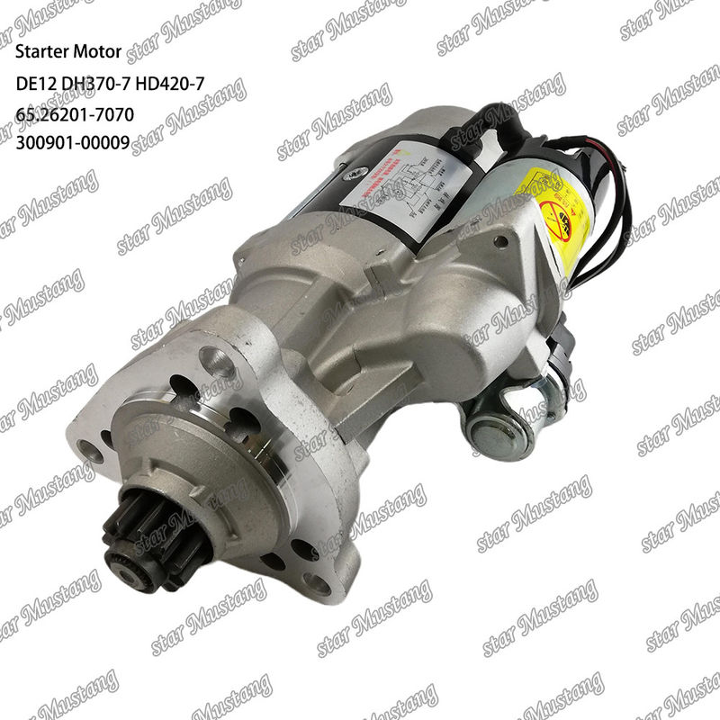 DE12 DH370-7 HD420-7 Engine Starter Motor 24V 11T 9KW 65.26201-7070 300901-00009 For DOOSAN DAEWOO Engine Spare Parts