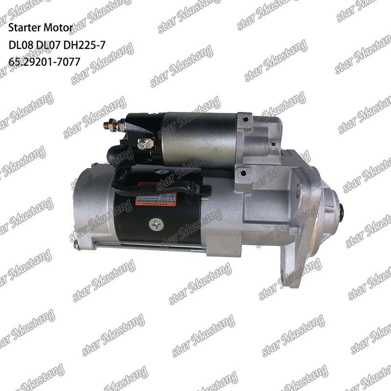 DL08 DL07 DH225-7 Engine Starter Motor 24V 11T 5.5KW 65.29201-7077 For DOOSAN DAEWOO Engine Spare Parts