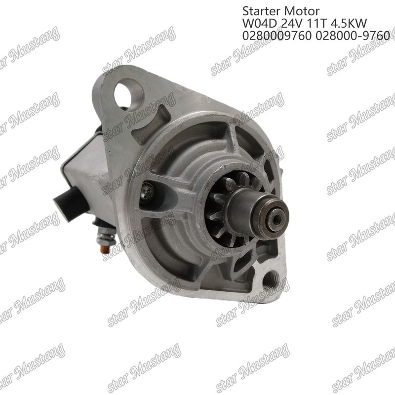 W04D Engine Starter Motor 24V 11T 4.5KW 0280009760 028000-9760 For HINO Engine Spare Parts