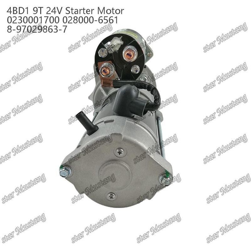 4BD1 Engine Starter Motor 24V 0230001700 028000-6561 8-97029863-7 For ISUZU Engine Spare Parts