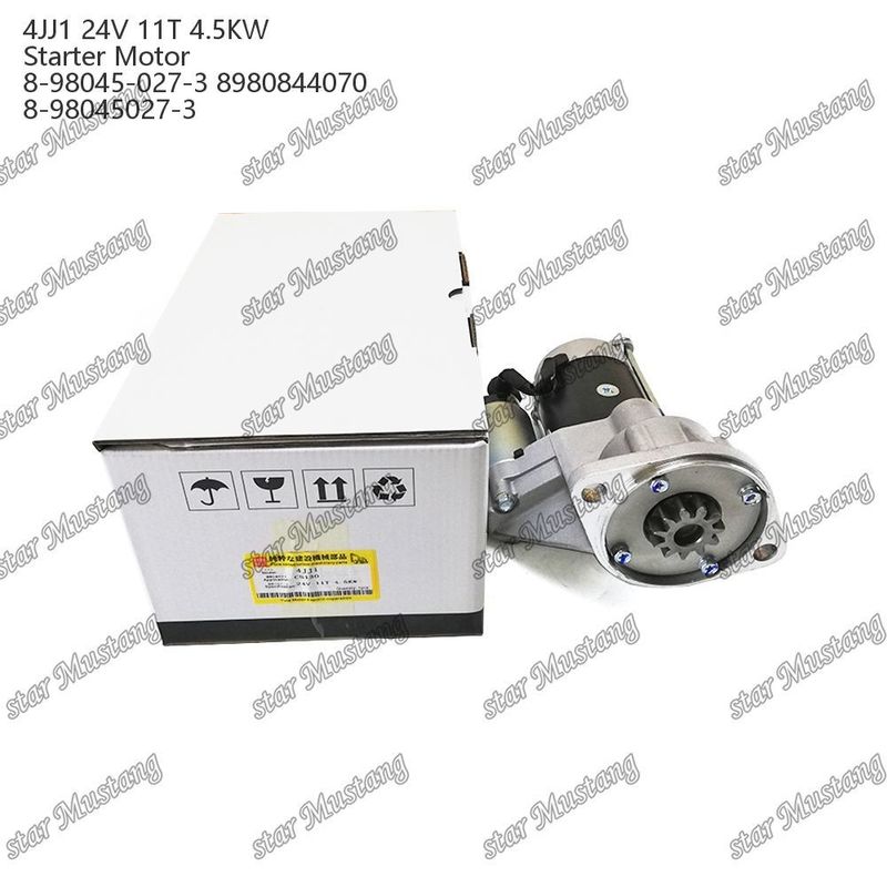 4JJ1 Engine Starter Motor 24V 11T 4.5KW 8-98045-027-3 8980844070 8-98045027-3 For ISUZU Engine Spare Parts