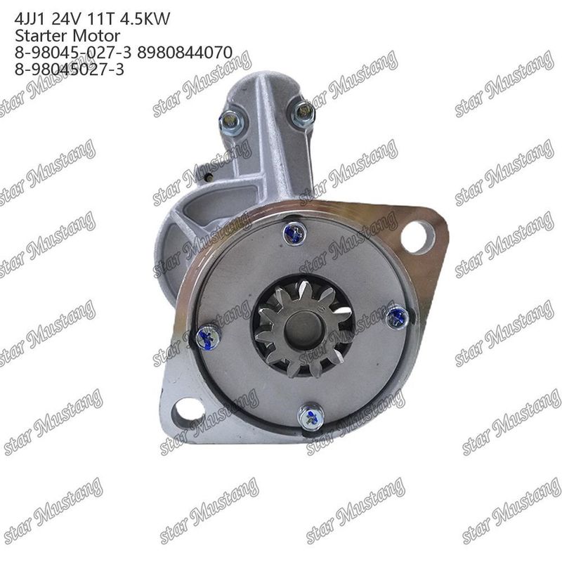 4JJ1 Engine Starter Motor 24V 11T 4.5KW 8-98045-027-3 8980844070 8-98045027-3 For ISUZU Engine Spare Parts