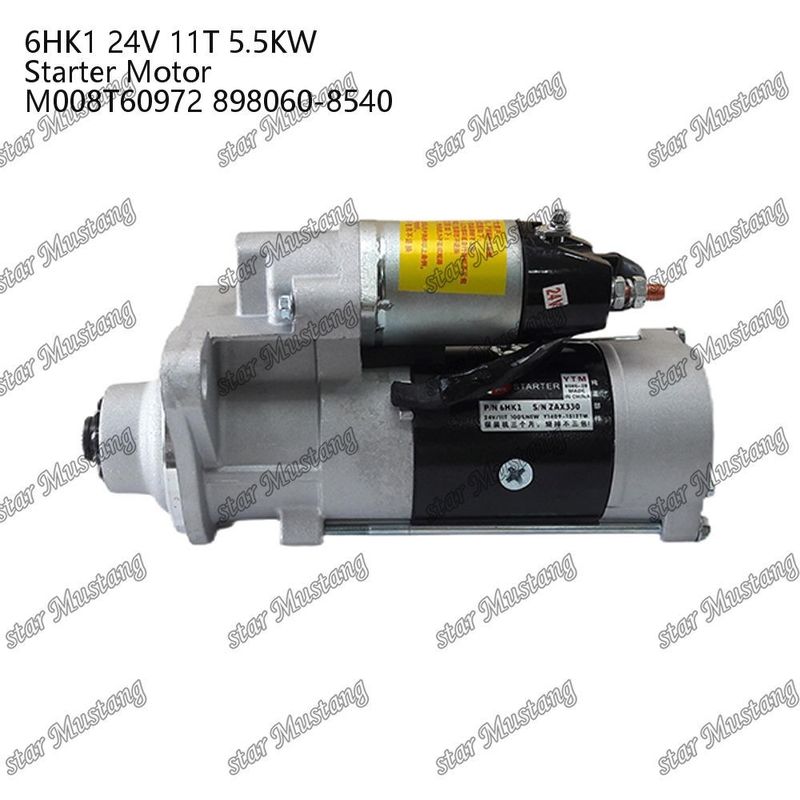 6HK1 Engine Starter Motor 24V 11T 5.5KW M008T60972 898060-8540 For ISUZU Engine Spare Parts