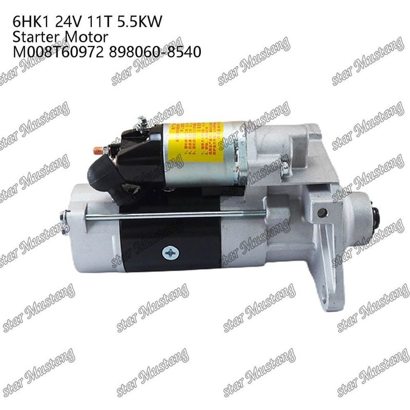 6HK1 Engine Starter Motor 24V 11T 5.5KW M008T60972 898060-8540 For ISUZU Engine Spare Parts