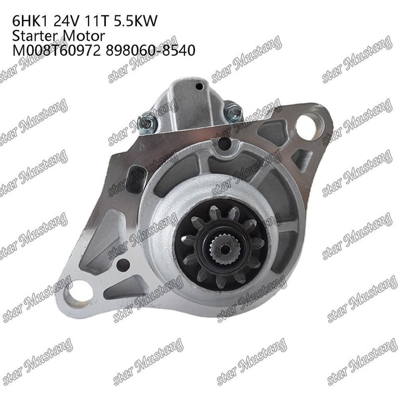 6HK1 Engine Starter Motor 24V 11T 5.5KW M008T60972 898060-8540 For ISUZU Engine Spare Parts