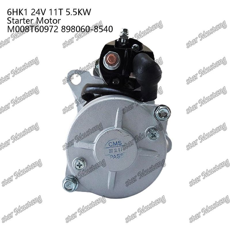 6HK1 Engine Starter Motor 24V 11T 5.5KW M008T60972 898060-8540 For ISUZU Engine Spare Parts