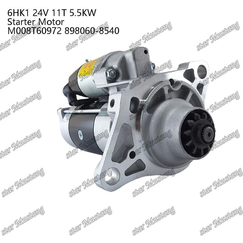 6HK1 Engine Starter Motor 24V 11T 5.5KW M008T60972 898060-8540 For ISUZU Engine Spare Parts