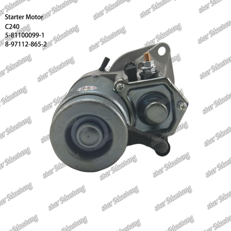 C240 Engine Starter Motor 9T 12V 5-81100099-1 8-97112-865-2 For ISUZU Engine Spare Parts