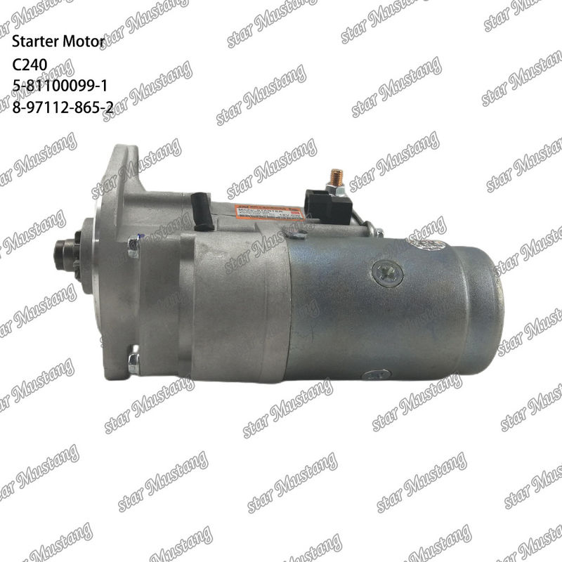 C240 Engine Starter Motor 9T 12V 5-81100099-1 8-97112-865-2 For ISUZU Engine Spare Parts