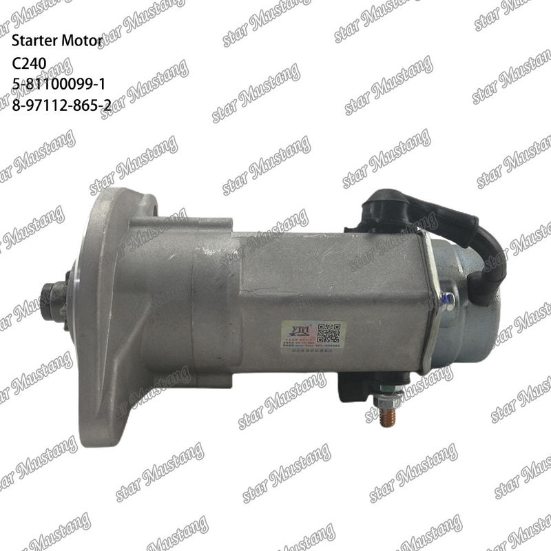 C240 Engine Starter Motor 9T 12V 5-81100099-1 8-97112-865-2 For ISUZU Engine Spare Parts