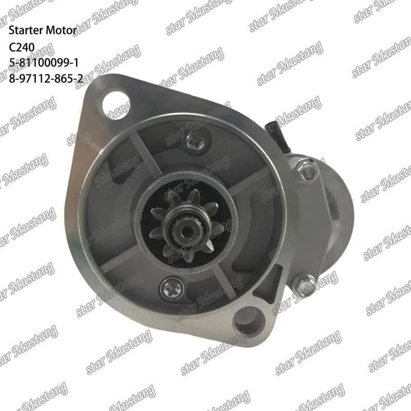 C240 Engine Starter Motor 9T 12V 5-81100099-1 8-97112-865-2 For ISUZU Engine Spare Parts