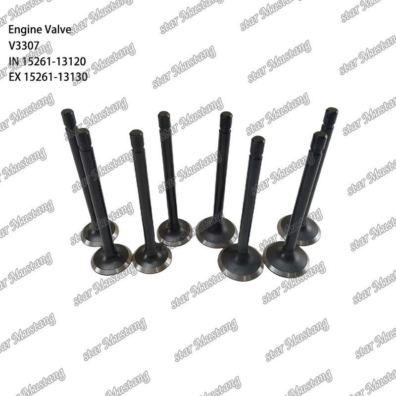 Situation Stock for V3307 IN 15261-13120 EX 15261-13130 Engine Part Integral Structure Valve