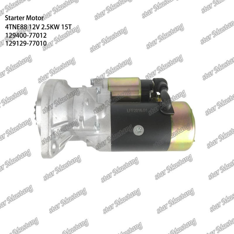 4TNE88 Engine Starter Motor 12V 2.5KW 15T 129400-77012 129129-77010 For YANMAR Engine Spare Parts