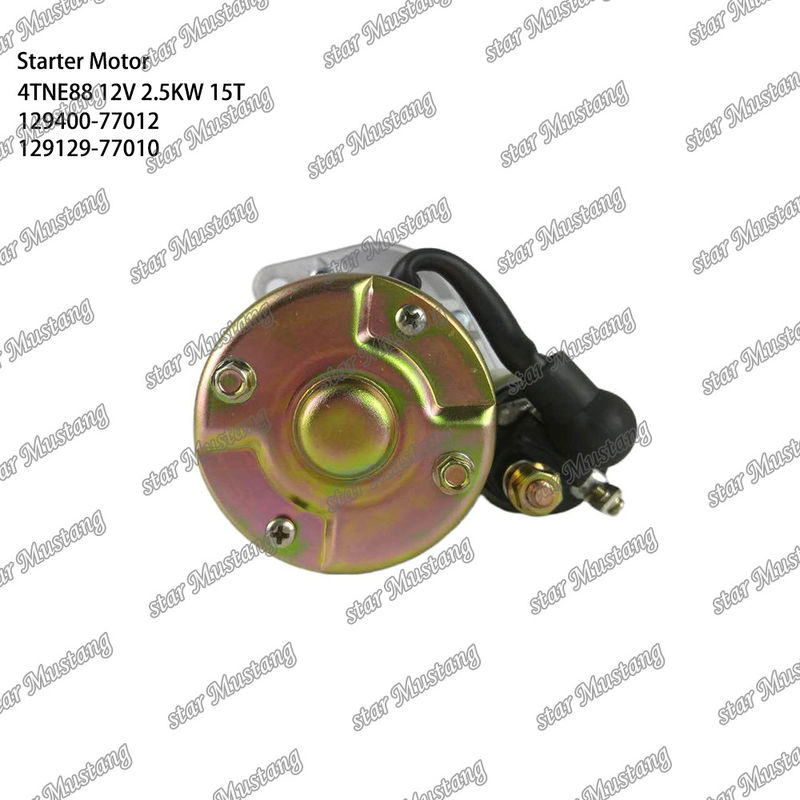 4TNE88 Engine Starter Motor 12V 2.5KW 15T 129400-77012 129129-77010 For YANMAR Engine Spare Parts